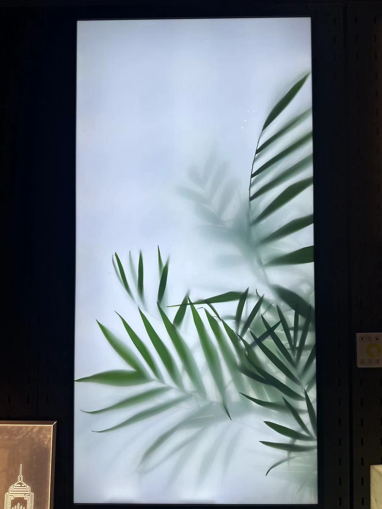 Light Box with Botanical Pattern