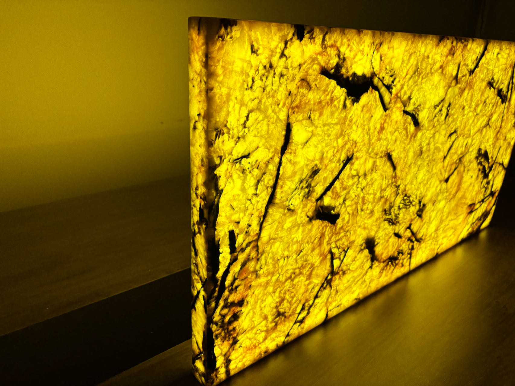 Marble backlighting-an innovative design solution